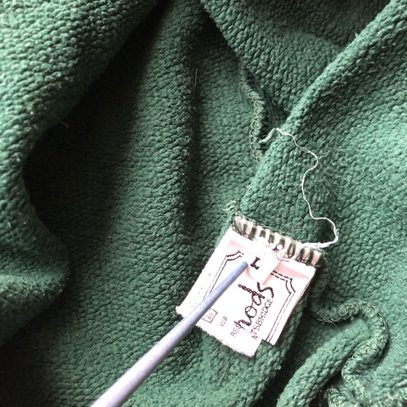 Harrods - Vintage Harrods Sweater, Green, made in England - Picture 8 of 13